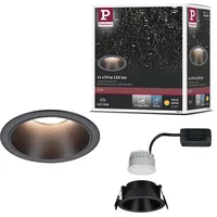 Paulmann 94871 Cole Coin Einbauleuchte LED 6W Schwarz