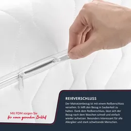 Fdm Topper Matratzenauflage 80 x 200 cm weiß