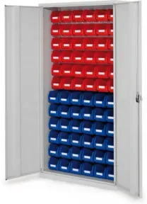 Kappes Schlitzplattenschrank RasterPlan RAL 7035 Mod. 52 Vollblechtüren