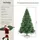 Tectake tectake® Weihnachtsbaum, Prancer, Spritzgussnadeln - 230 cm