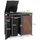ML-Design Mülltonnenbox 3er 200 x 80 x 116,3 cm anthrazit-rostoptik