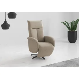 sit&more TV-Sessel Glendale Polyester 75 x 112 x 82 cm Braun mit Aufstehhilfe, 2 Motoren und Akku