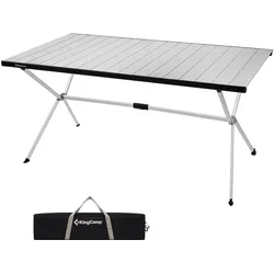 KINGCAMP Campingtisch Camping Rolltisch Klapptisch Garten Falttisch Alu 146x80cm