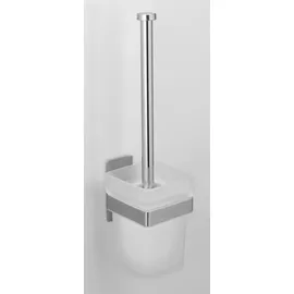 Wenko WC-Garnitur Turbo-Loc Genova Silber/Weiß 1 St.