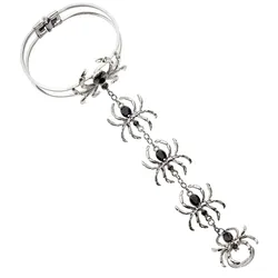 1 Gilda Spinnen Armband Mit Ring - OS