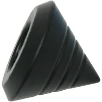 GARDINIA Endknopf Kegel Memphis 16 mm Schwarz