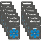 Gerland Hörgerätebatterien Evolution Typ 675 Blau - Zink-Luft Batterien für Hörgeräte - PR44 P675 ZL1-1,45 V - Made in Germany - 60 Stück im Sparpack