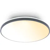 Briloner LED Deckenlampe 1 Rund grau