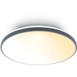 Briloner LED Deckenlampe 1 Rund grau