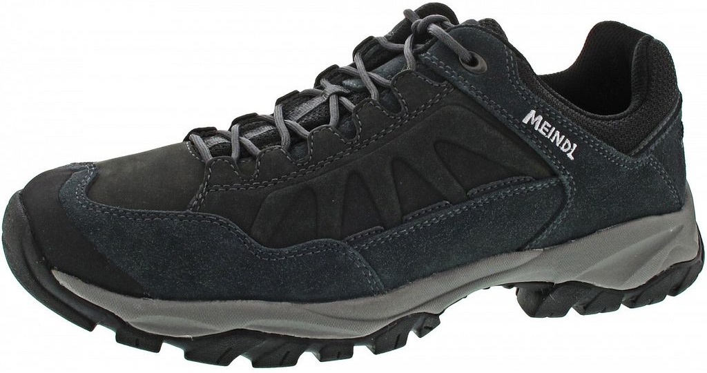 Meindl Herren Outdoorschuh Wanderschuh Nebraska Low schwarz, Größe:45