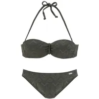 Buffalo Bügel-Bandeau-Bikini Damen oliv Gr.38 Cup A