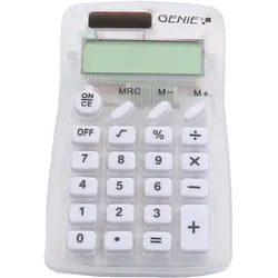 GENIE 825 T Taschenrechner mit 8-stelliger Anzeige, weiß