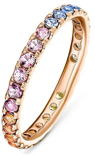 GUIA Damenring 88313291 - roségold - 52