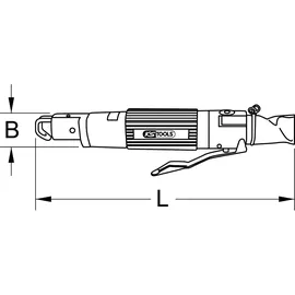KS Tools Mini-Druckluft-Karosserie-Stichsäge 515,5545 170mm