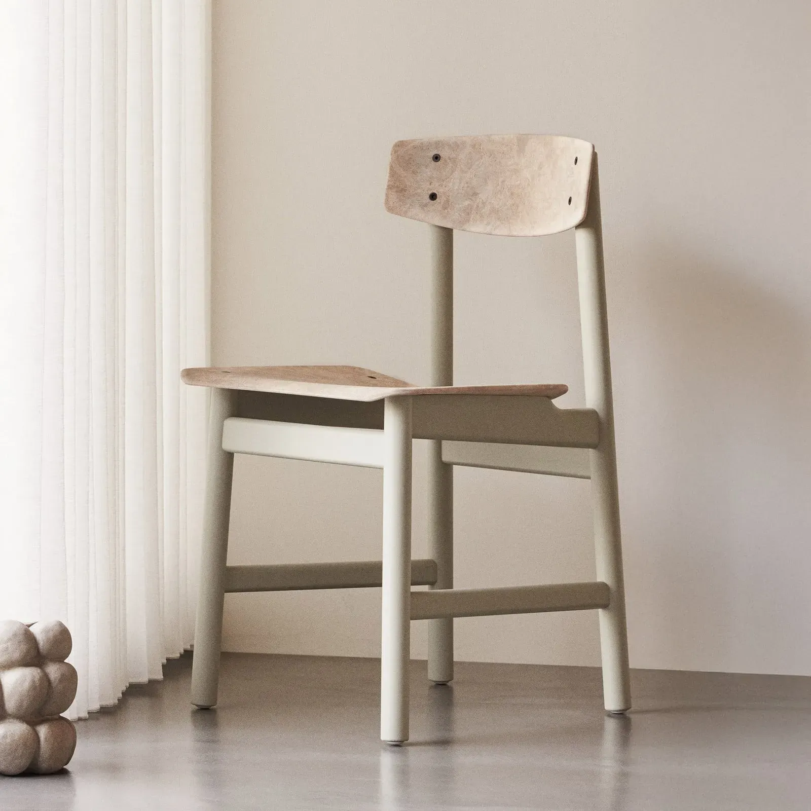 Zubehör MATER, Conscious  3162, Grau, für Esszimmer, Holz, Design - 47 - 78.5