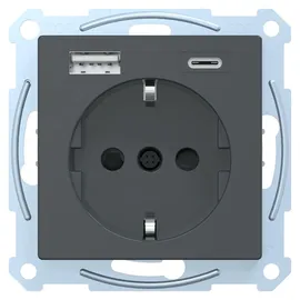 Merten USB-Steckdose 1 St. Anthrazit