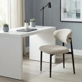 Homcom Esszimmerstuhl Polyester beige 2er Set