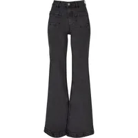 URBAN CLASSICS Vintage Flared Jeans - Black Washed -