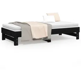 vidaXL Tagesbett 90 x 190 cm Schwarz