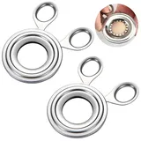 2 Pcs Eieröffner,Eierpiekser Edelstahl Ei Scissor Zeitsparender Eierschneider Gourmet Eierköpfer Eieröffner Aus Edelstahl Eier Cutter Für Rohe Und Gekochte Eier Küchenwerkzeug