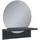 Vicco Badezimmerspiegel Elyra, Schwarz, 40 x 47.5 cm mit Ablage, Vicco