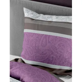BIERBAUM 4954 Paisley Lila 155 x 220 cm + 2 x 80 x 80 cm