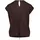 Cartoon Blusenshirt kurzarm in dunkelbraun, | Gr.: 36