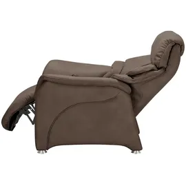 HIMOLLA Relaxsessel 4217 Leder 96 x 109 x 91 cm Braun mit Kopfteil