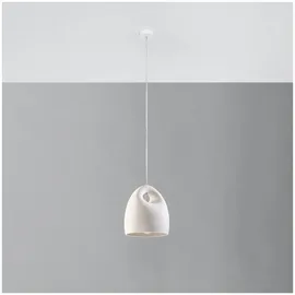 Sollux Bukano 1-flg. 40 W 30 cm rund Keramik transparent
