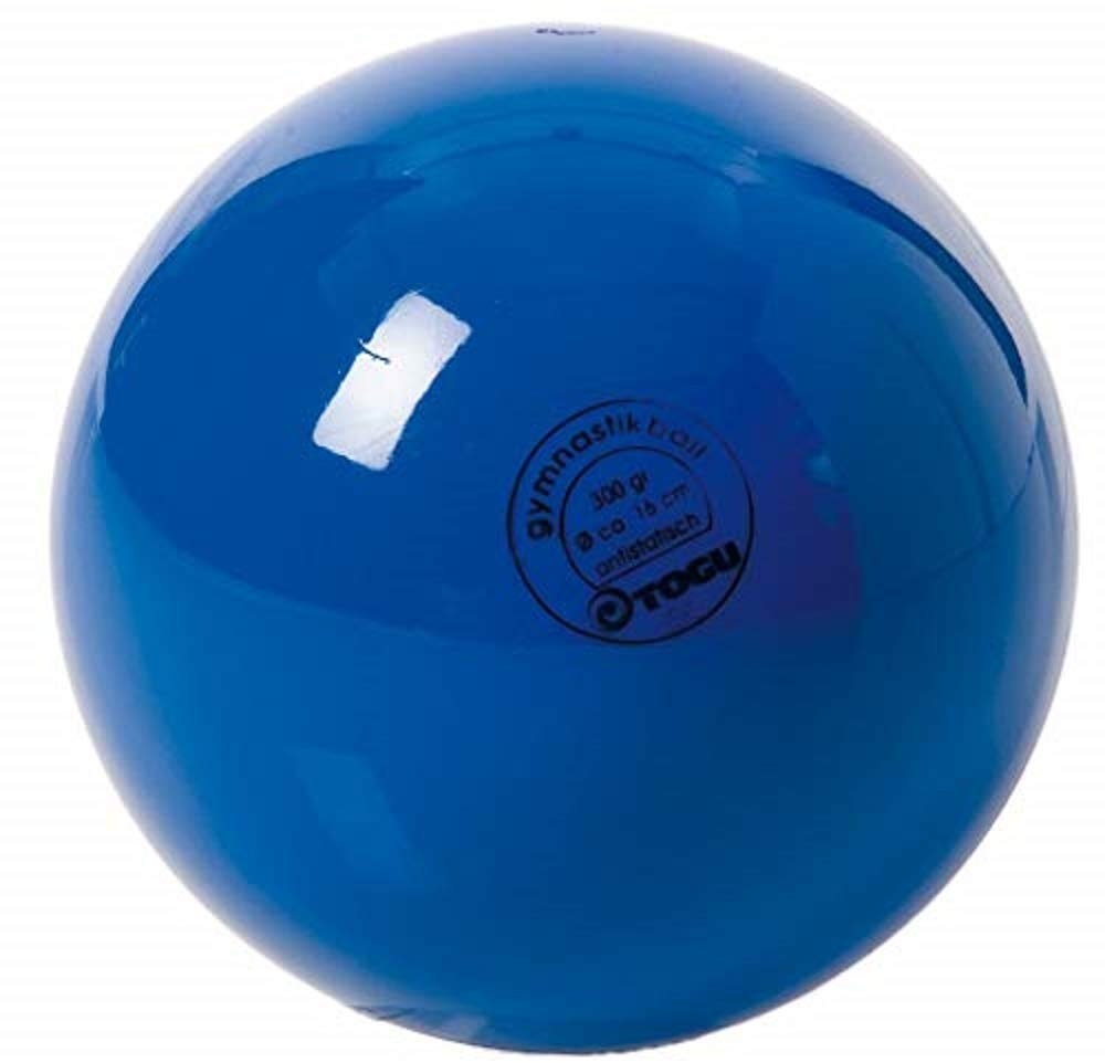 TOGU 430404 Unisex – Erwachsene Gymnastikball Standard Unlackiert, Blau,16