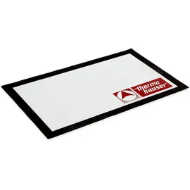 Thermohauser Silikon-Backmatte-Glas-Gewebe, grau, wiederverwendbar, bis circa +230 °C, 52,0x31,5 cm (GN 1/1)