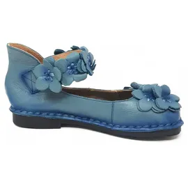 LAURA VITA Hocobio 01 Damen Ballerinas, Ballerinas Leder - Blau - 39