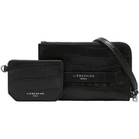Liebeskind Berlin Lora Croco Umhängetasche Leder Black