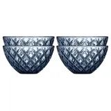 Lyngby Glas Sorrento Schale Dia 12 cm 4 Stck. Blau