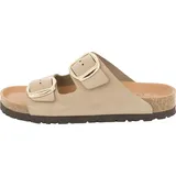 Piece of Mind Comfort Pantoletten Ergonomisches Fußbett, pflanzlich gegerbtes Nubuk Leder, Äußerst bequemes Laufen