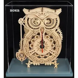 PICARESQUE Rokr 3D-Holzpuzzle Mechanische Uhr Bausatz,3D Holzpuzzle für Erwachsene,Schreibtischdekoration Geschenk für Männer Frauen(LK503)