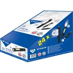 Brilliant Tools 2 in 1 COB-Taschenlampen-Display, 24-tlg