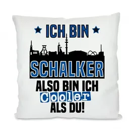 Herzbotschaft Dekokissen 40 x 40 cm Weiß