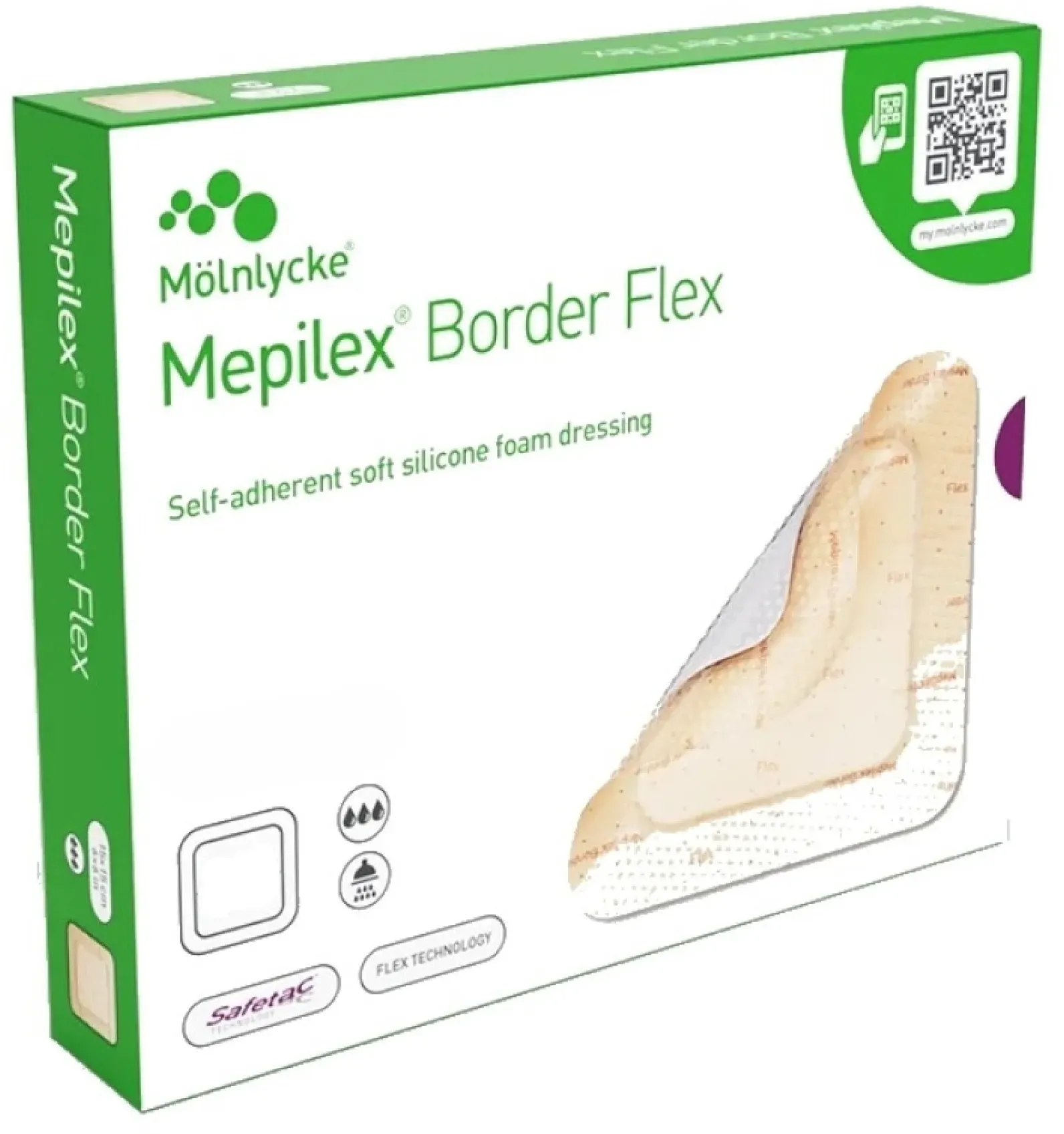 MEPILEX Border Flex Schaumverband haftend 15x20 cm 10 ST 595611