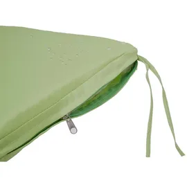 Proregal Sitzbank | HxBxT 87x164x57cm | Gartenbank Truhenbank | Anthrazit | Kissen Grün | Staufach Aufbewahrung Sitzkissen