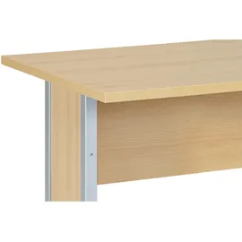 MÖBELPARTNER Schreibtisch Serie 4000 90 cm buche hell nachbildung