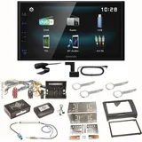 Kenwood DMX-125DAB Bluetooth Digitalradio MP3 USB DAB+ Einbauset für Audi TT 8J