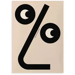 Paper Collective - % Poster, 50 x 70 cm