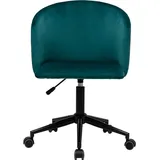 miliboo VANITY Samt Petrolblau