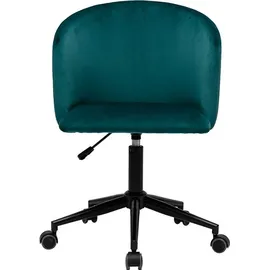 miliboo VANITY Samt Petrolblau