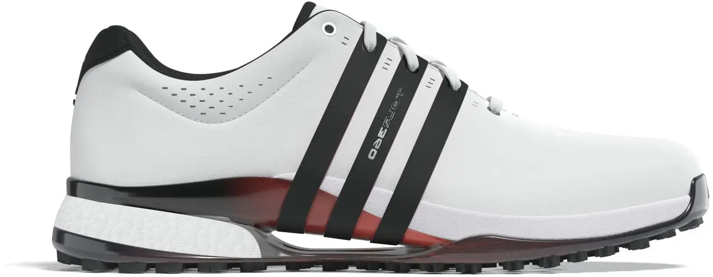 adidas Golfschuhe Herren Tour360 Spikeless, weiß/schwarz/rot
