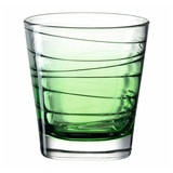 LEONARDO Vario Struttura Becher, Wasserglas, Kalk-Natron Glas, grün, 250 ml, 026840