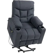 CLP Sessel Andover I Relaxsessel Elektrisch Verstellbar Mit Aufstehhilfe I Fernsehsessel Mit Liegefunktion, USB Ports Und Getränkehalter