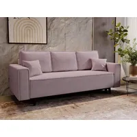 Beautysofa Schlafsofa Monte, stilvoll Polstersofa rosa