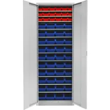 ADB Stahlschrank 40829 lichtgrau 71,0 x 30,0 x 195,0 cm, aufgebaut